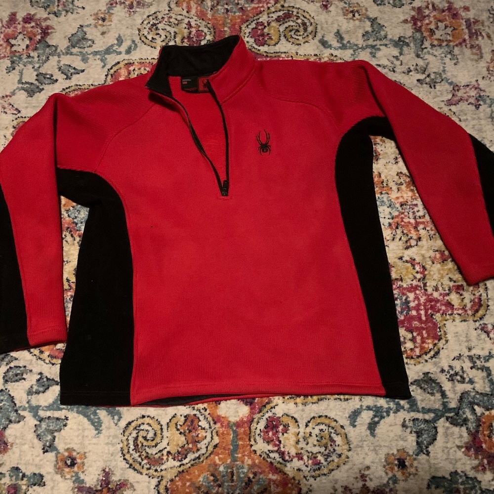 Spyder Mens heavy 1/4 zip sweatshirt
